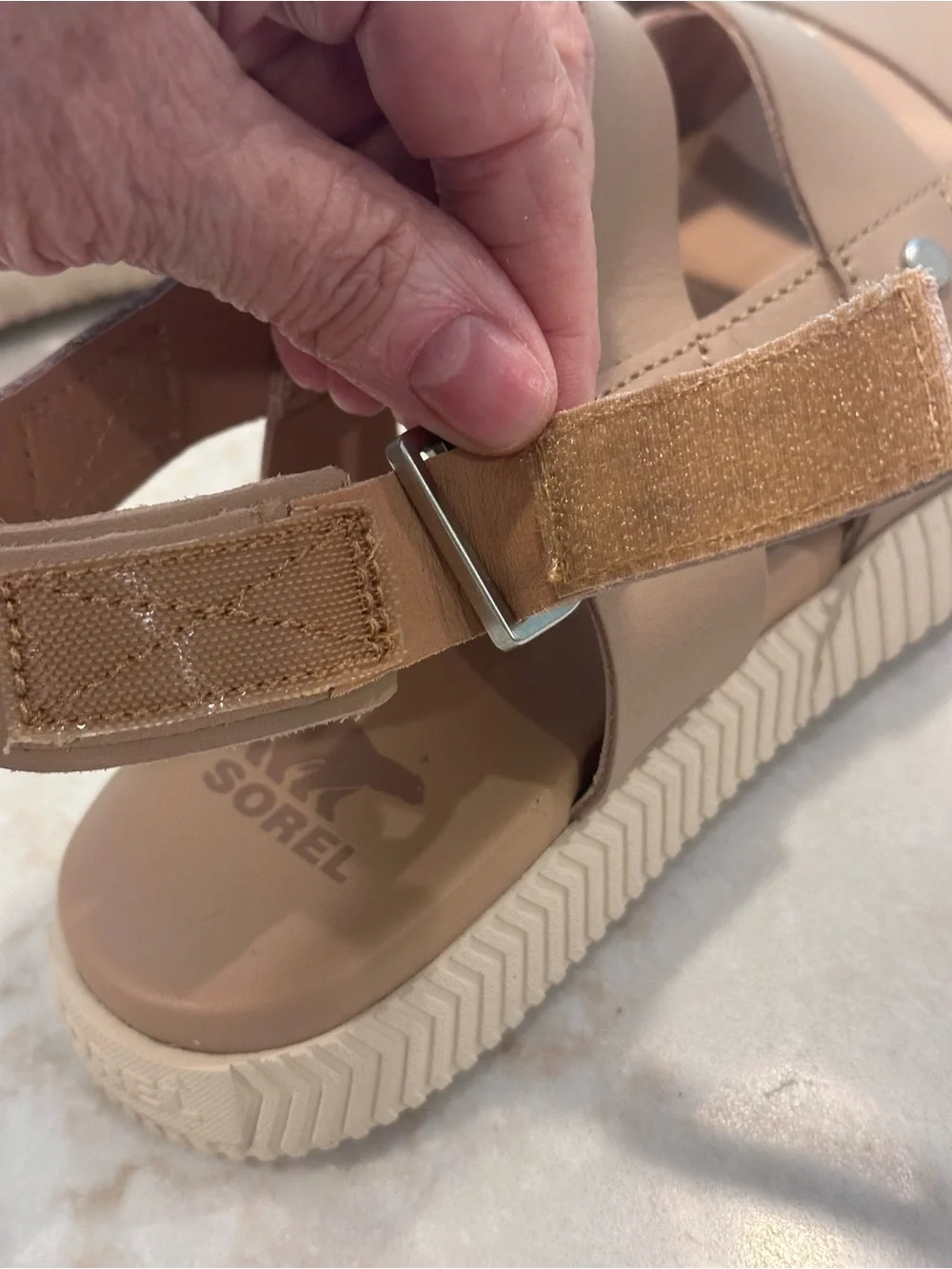Sorel sandals. Nude color - Picture 8 of 10
